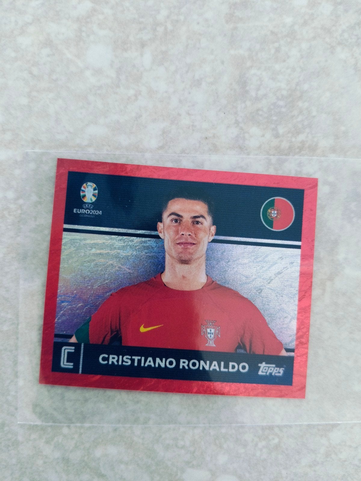Topps Euro 2024 Christiano Ronaldo Portugal Suisse editie, Verzenden