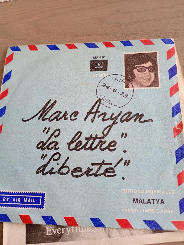 Marc Aryan - La lettre, CD & DVD, Enlèvement ou Envoi, Single, 1970 - 1979, Utilisé