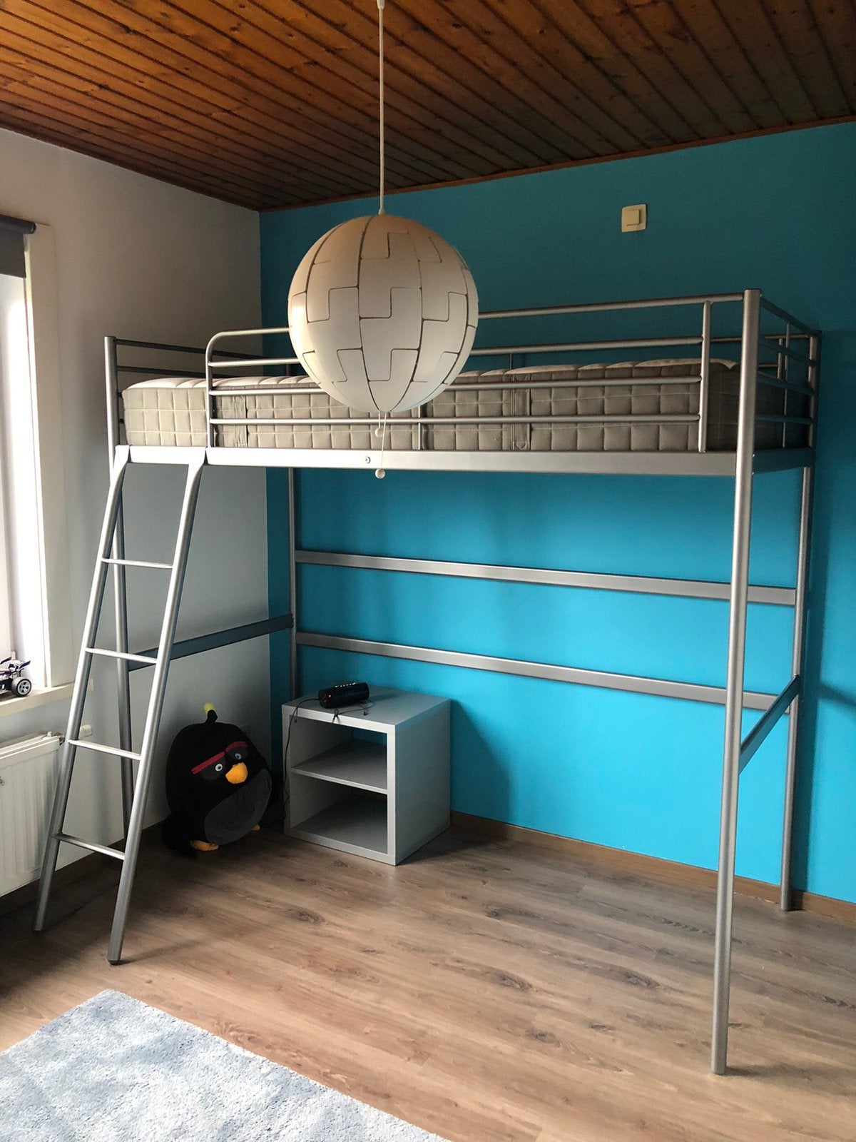 Ikea hoogslaper + matras, 100 cm, 180 à 200 cm, Enlèvement, 200 cm