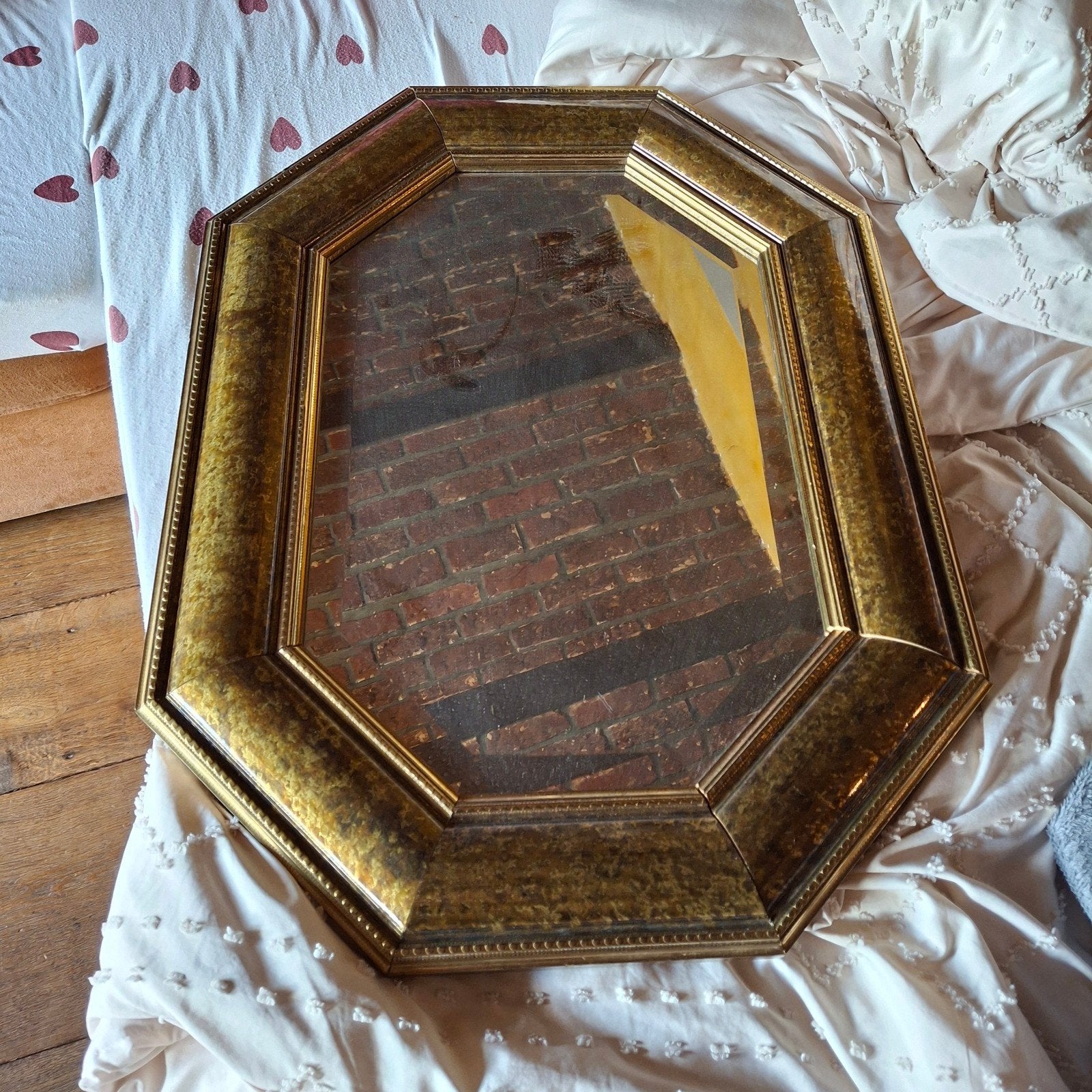 miroir octogonal, Antiquités & Art, Enlèvement ou Envoi
