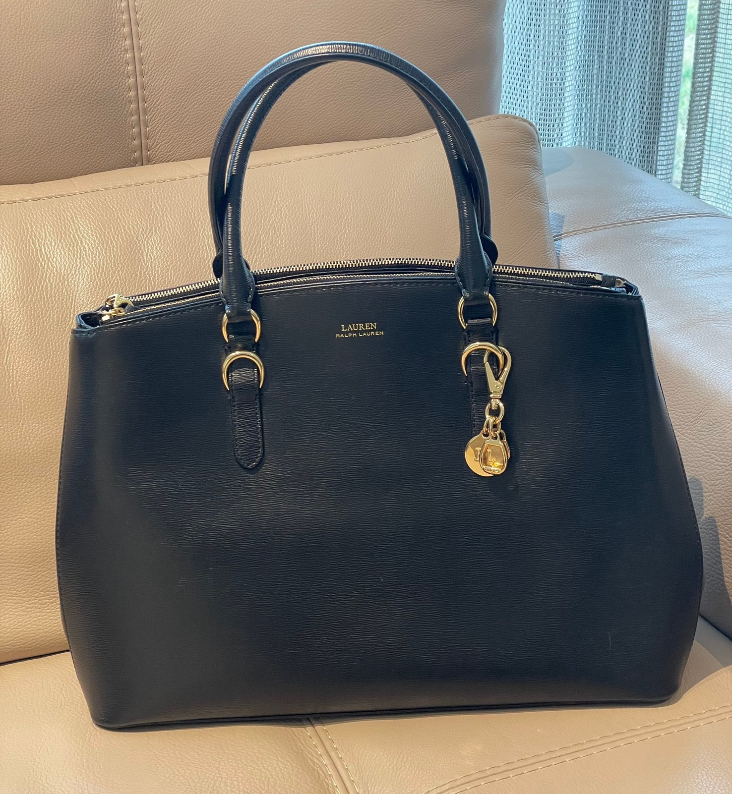 Lauren Ralph Lauren handtas, Handtassen en Accessoires, Ophalen of Verzenden, Nieuw, Zwart, Handtas