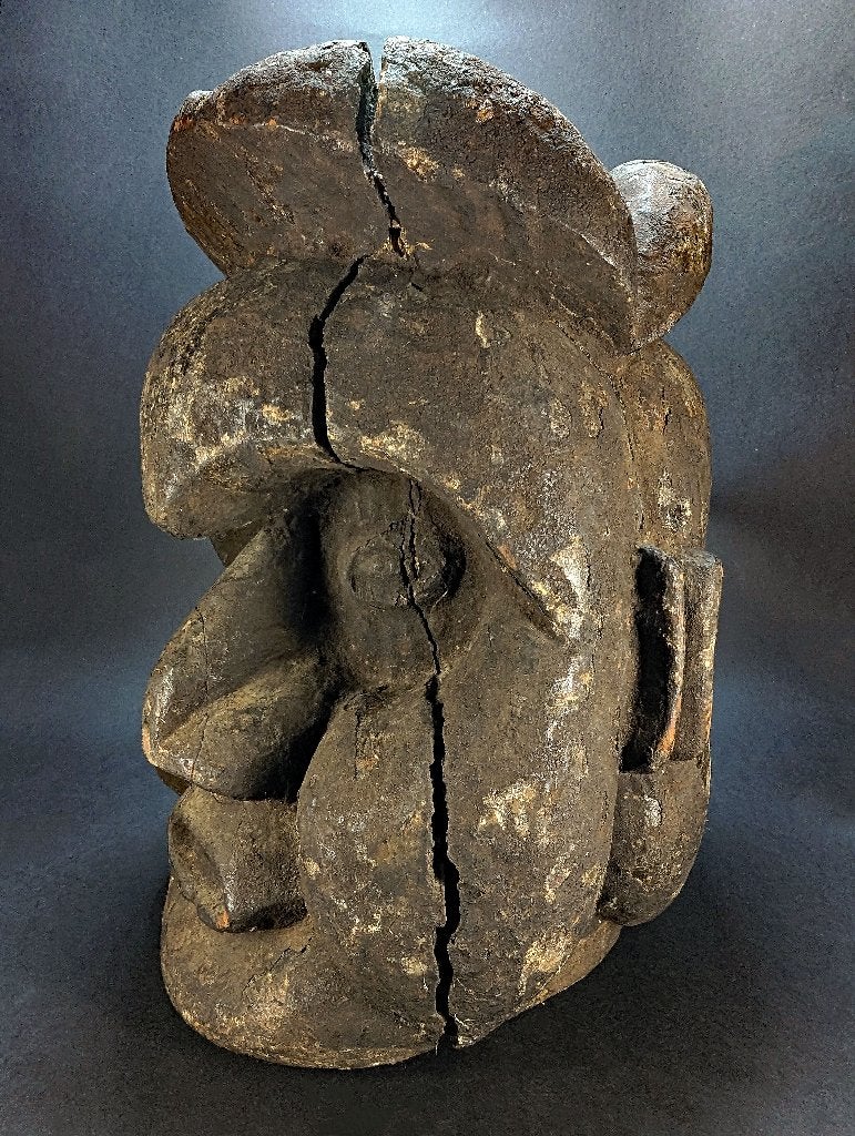 Crest Janus Bangwa/Bamileke (Troh Night Society) Kameroen, Verzenden
