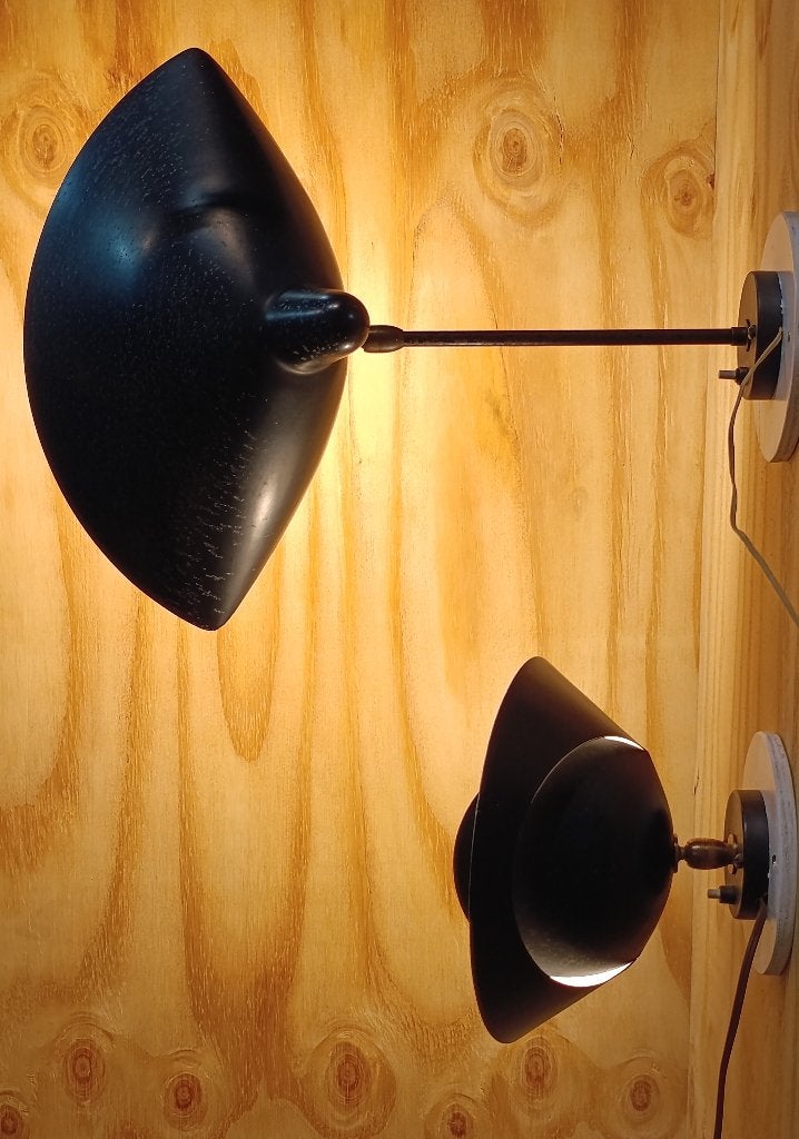 Original 1950s Petit Saturne lamp Serge Mouille Lampe France, Ophalen of Verzenden
