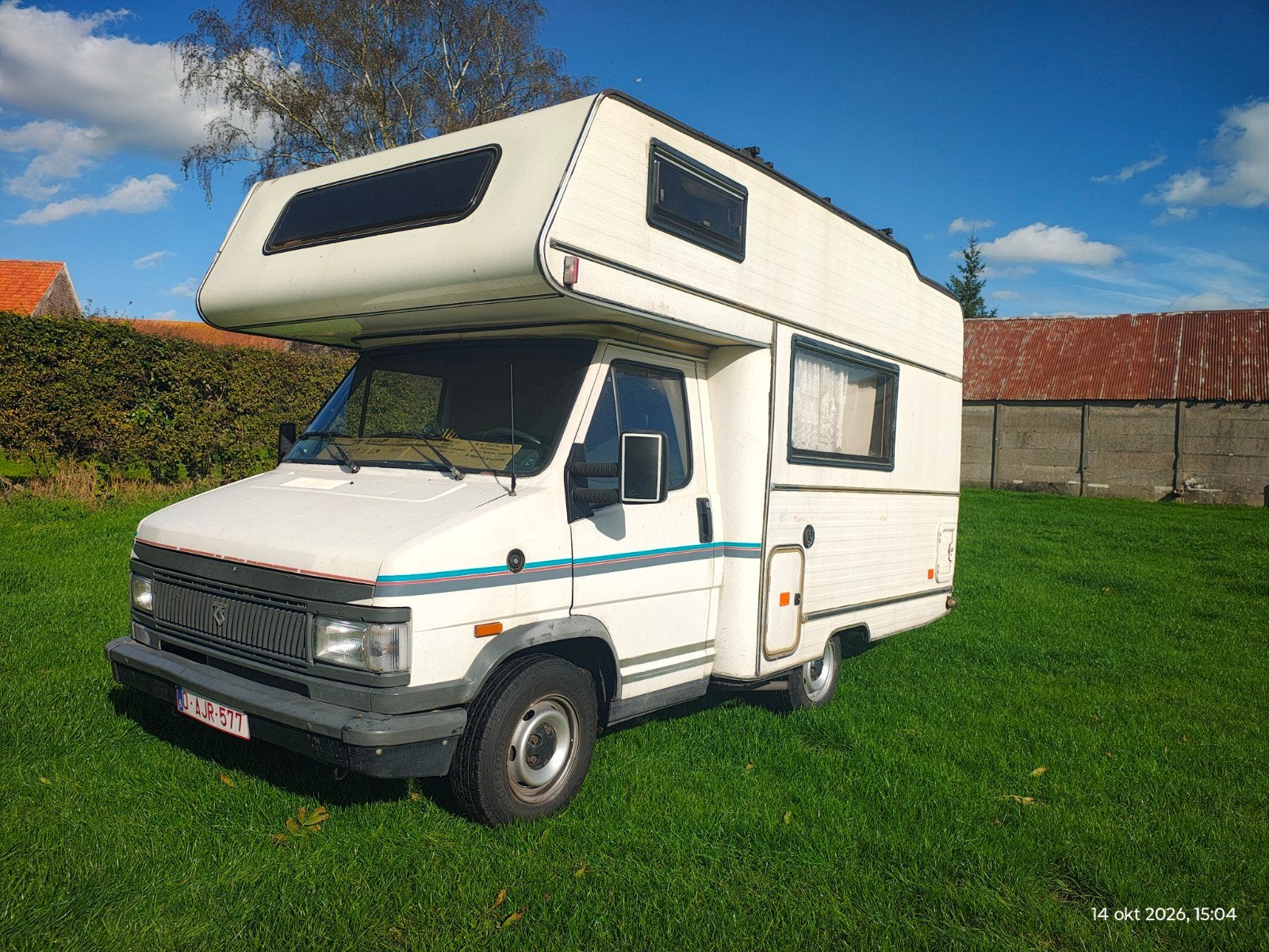 mobilhome 4p, Caravans en Kamperen, Chemisch toilet, Alkoof, Fiat, Treinzit