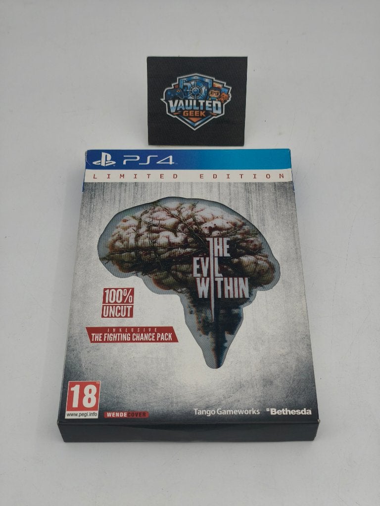 The Evil Within Limited Edition PS4, Games en Spelcomputers, Games | Sony PlayStation 4, Gebruikt, Vanaf 18 jaar, Overige genres