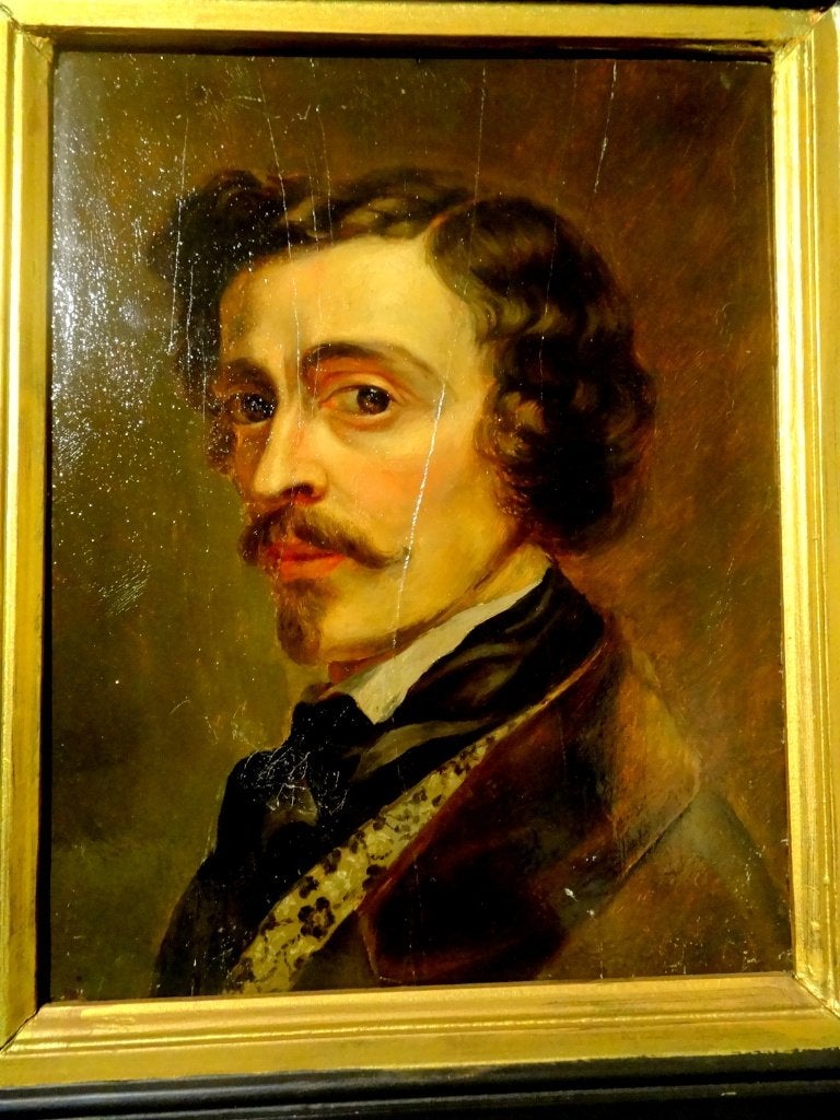 schilderij, Antiek en Kunst, Paneel, Ophalen of Verzenden, Olieverf, Klassiek