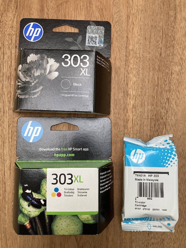 Original HP INK cartridge 303 XL Black & Tri-Colour, Ophalen, Nieuw, Cartridge, HP ORIGINAL