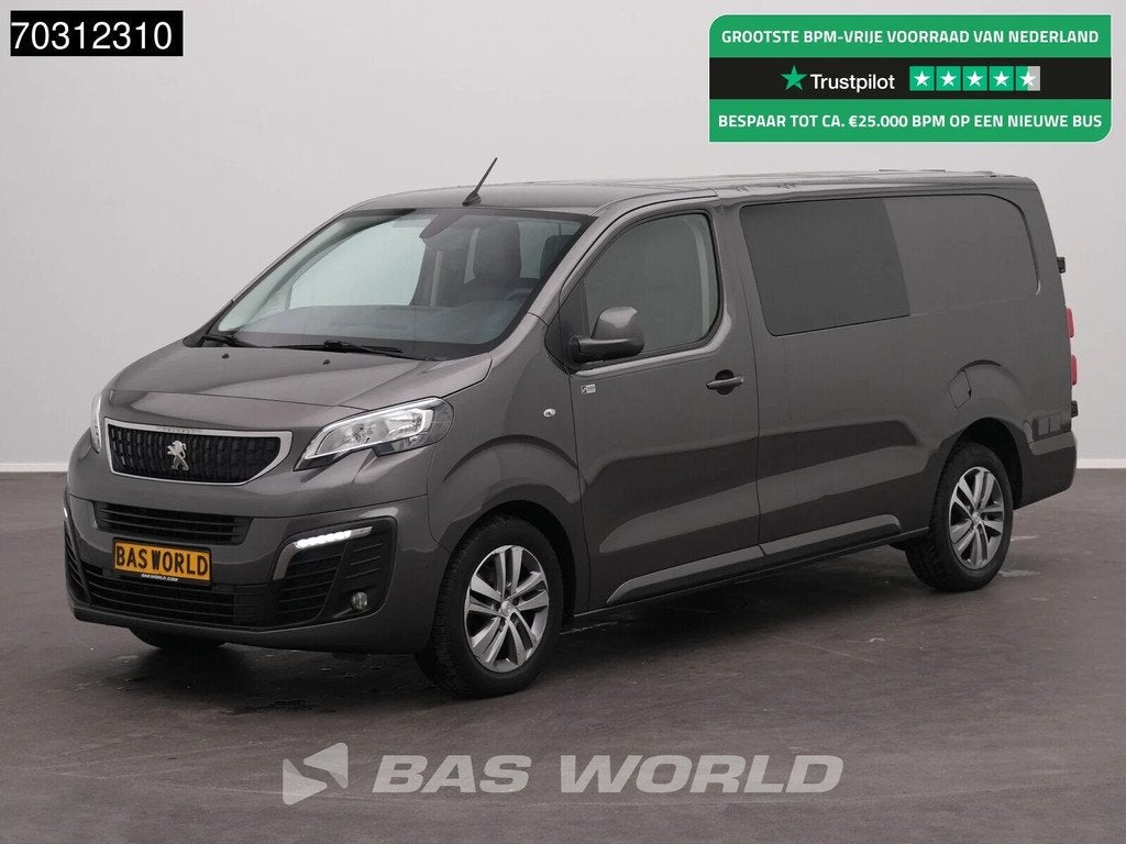 Peugeot Expert 120pk Dubbel Cabine Automaat L3H1 Trekhaak Na, Auto's, Automaat, Stof, Gebruikt, Euro 6