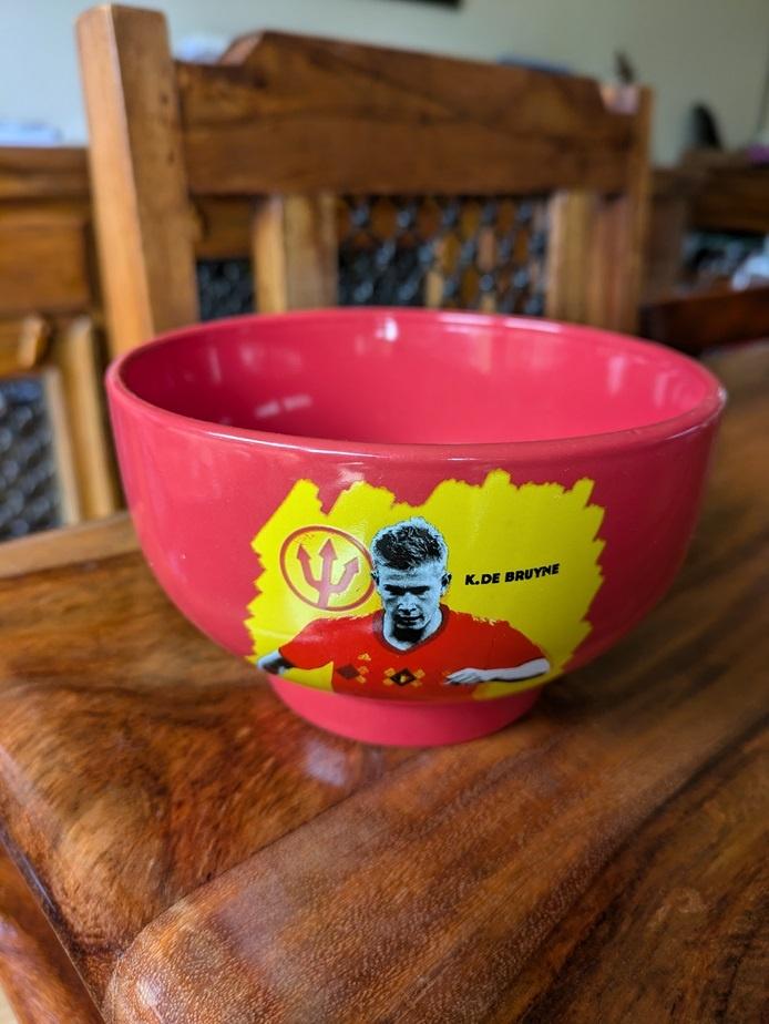 football - bol de céréales Kevin de Bruyene / Diables Rouges, Ophalen, Zo goed als nieuw