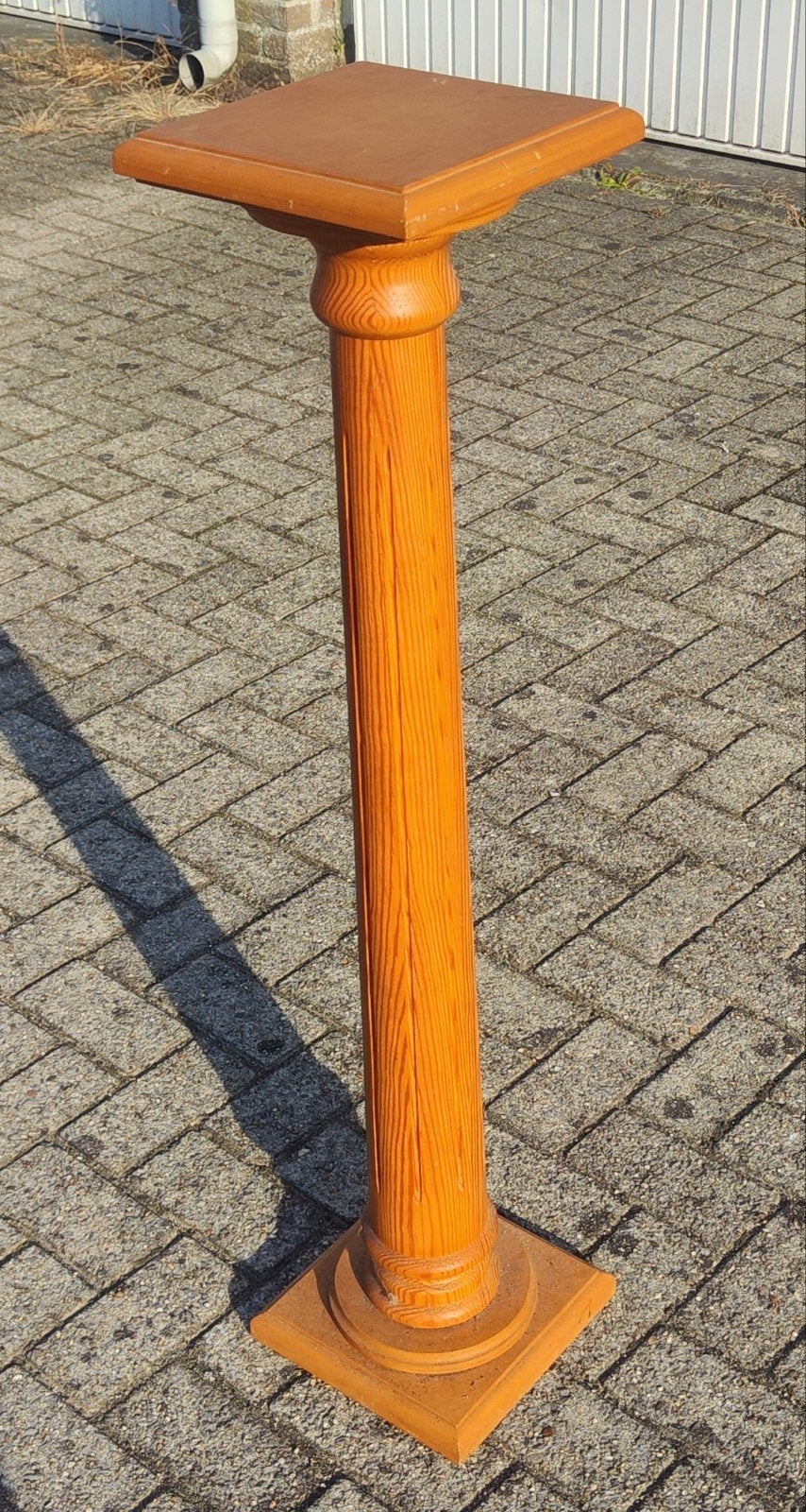 Houten plantenzuil / plantenstandaard, Ophalen