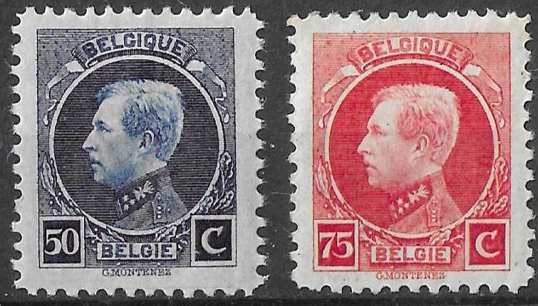 Belgische postzegels  -  211/212, Verzenden, Postfris