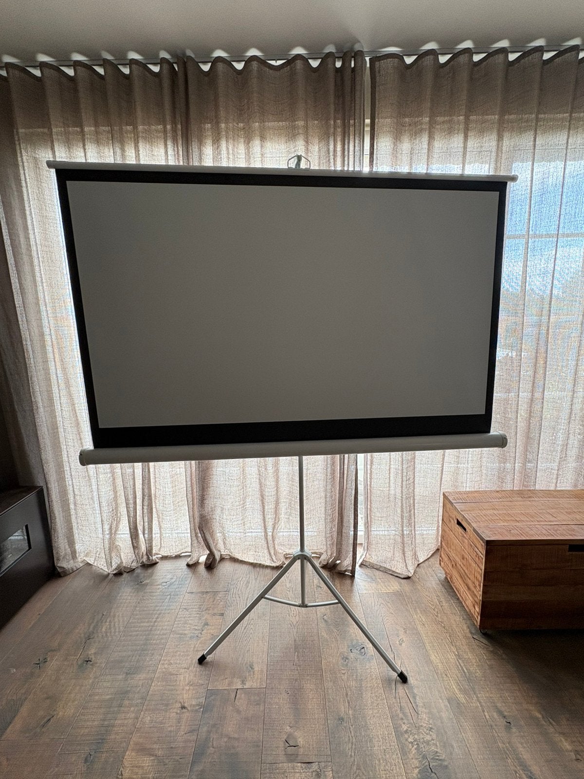 Projectiescherm, TV, Hi-fi & Vidéo, Écrans de projection, Enlèvement, Manuel, Comme neuf