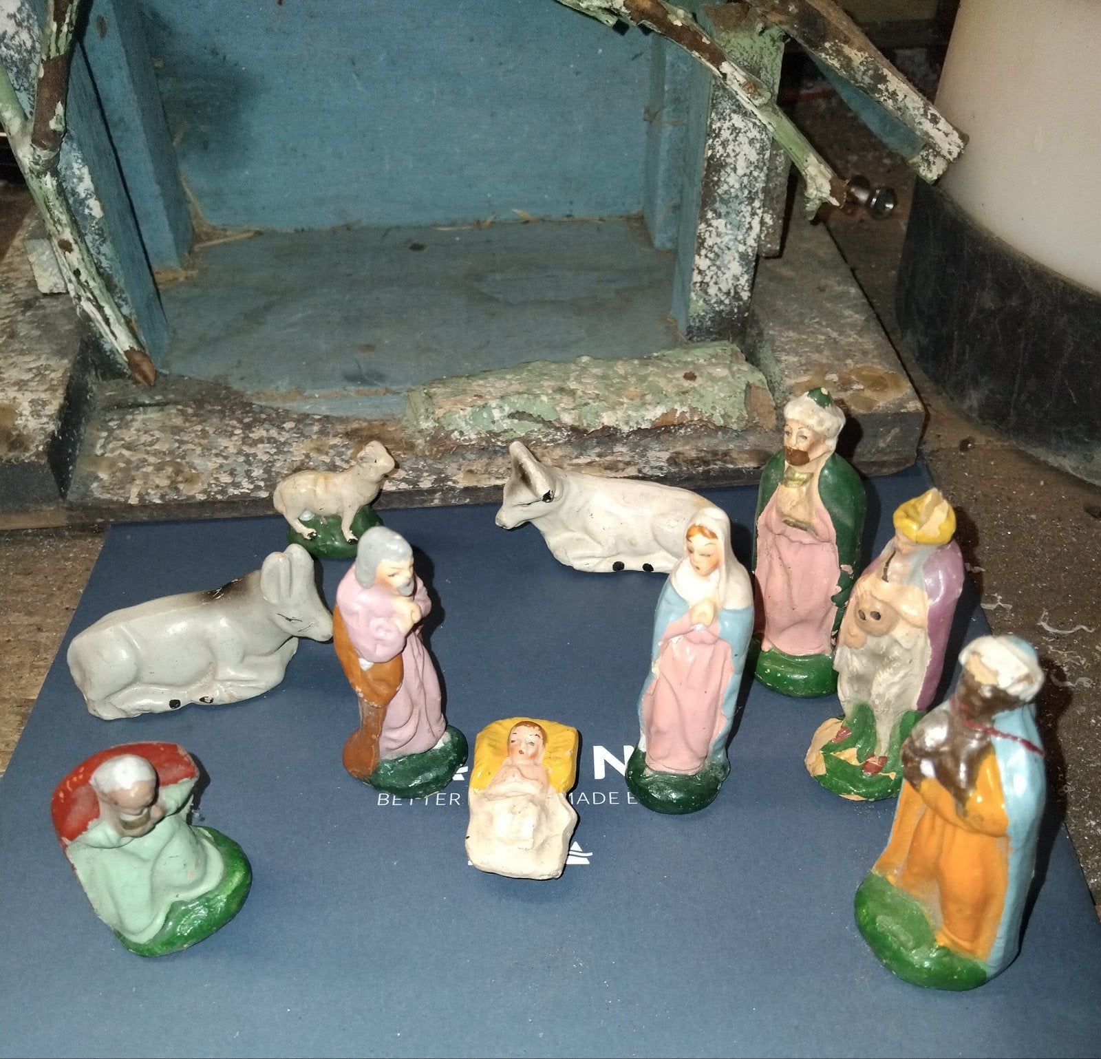 Crèche de Noël vintage made in Italy