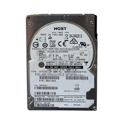 1.2TB HGST 0B31859 SFF 2.5 inch 12Gb SAS OUTLET, Niet ingevuld, SAS, Enlèvement ou Envoi, HDD