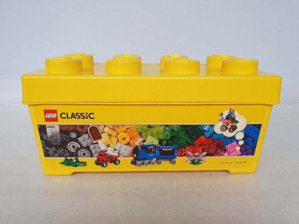 Gele Lego opbergdoos 10696 bouwsteen ca. 18 cm (geen inhoud), Ophalen of Verzenden, Gebruikt, Lego