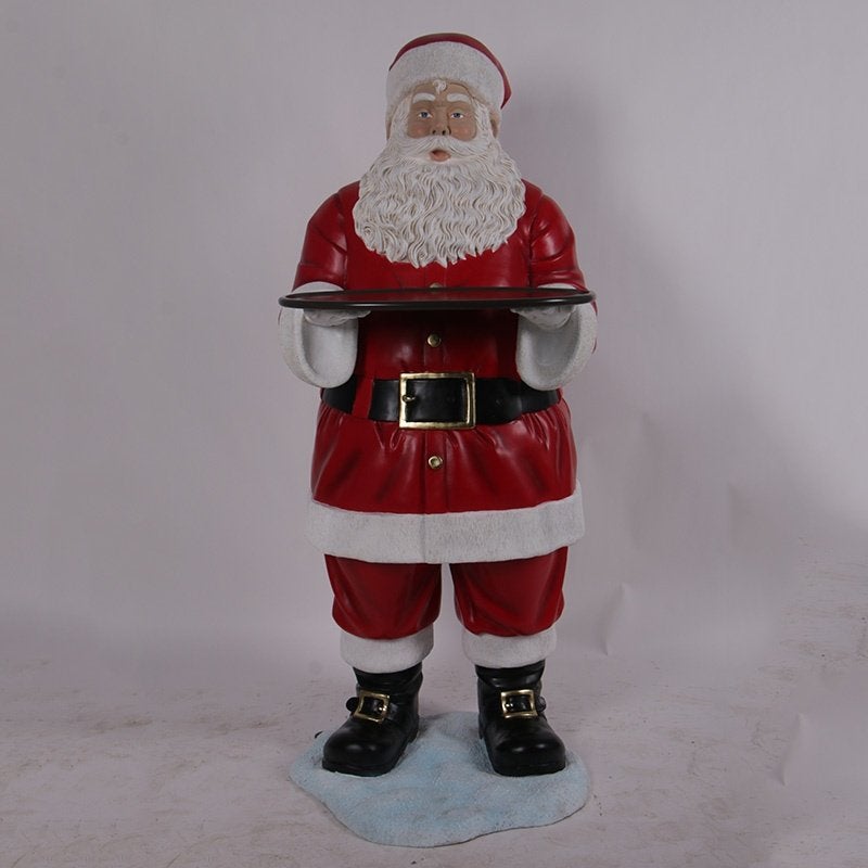 Père Noël avec plateau —  Père Noël - Père Noël 183 cm, Divers, Enlèvement, Neuf