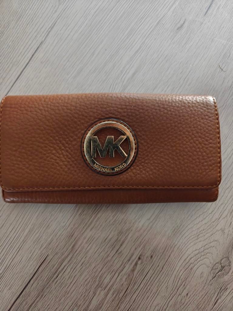 Michael kors portemonnee, Enlèvement ou Envoi, Utilisé, Brun, Autres marques