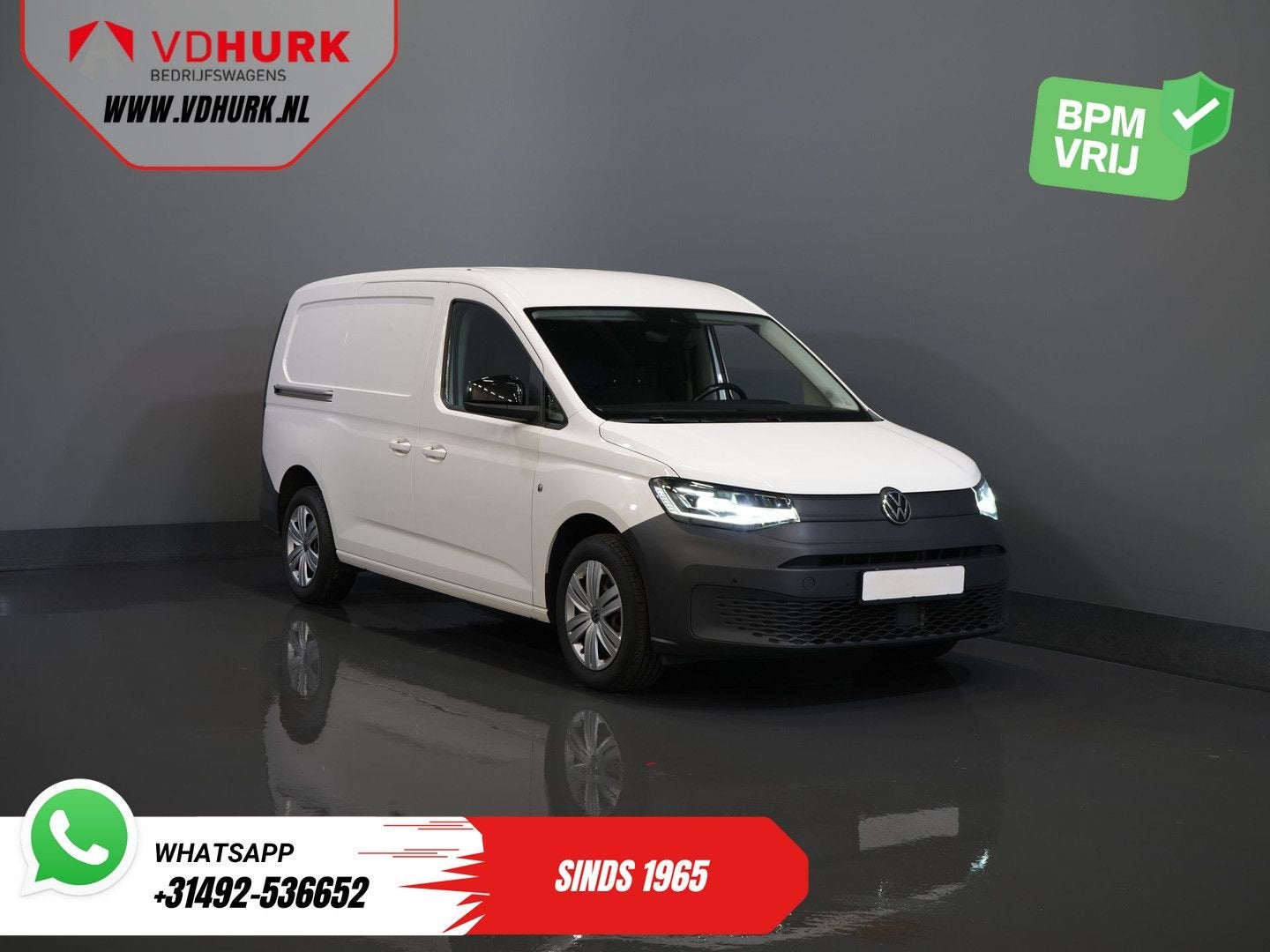 Volkswagen Caddy Cargo Maxi 2.0 TDI 125 pk DSG Aut. Adapt.Cr, Automaat, Wit, Bedrijf, Diesel