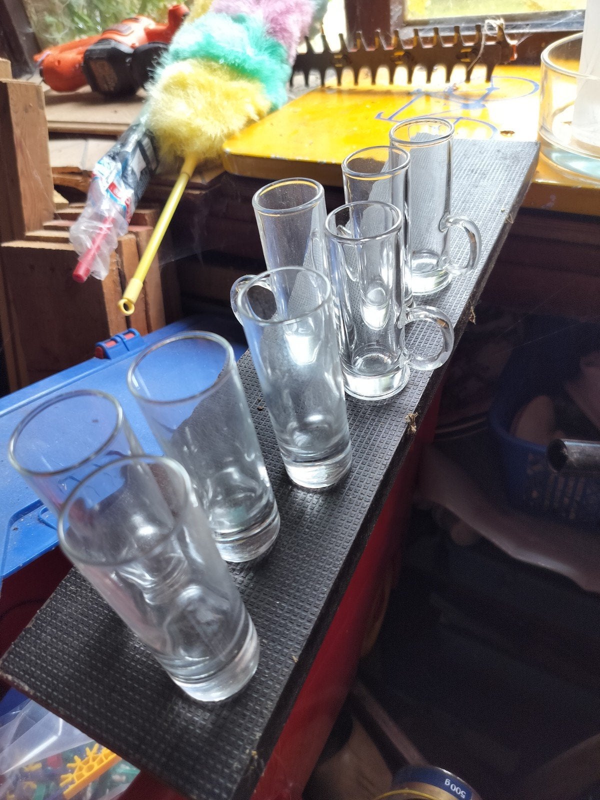 8 jenever glaasjes, Ophalen of Verzenden