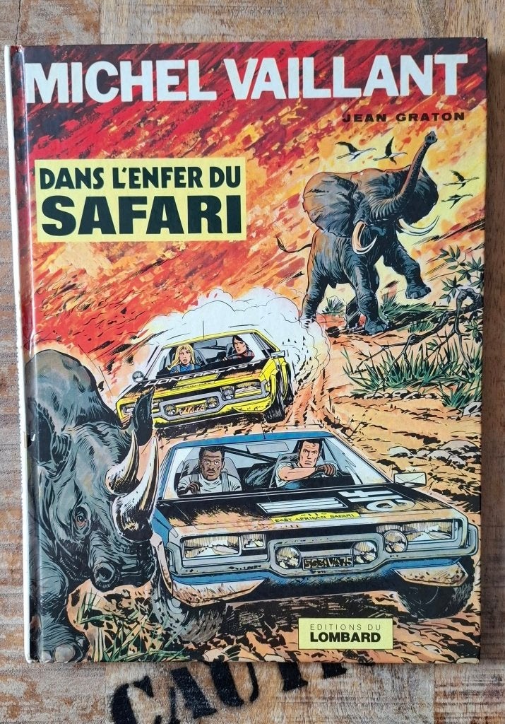 BD MICHEL VAILLANT #27 Enfer safari LOMBARD E.O.1975 GRATON, Jean Graton, Enlèvement ou Envoi, Une BD, Comme neuf