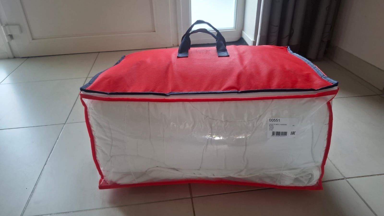 Nieuw 4 seizoenendonsdeken éénpersoonsbed (wit - 2 delig), Ophalen, Eenpersoons, Nieuw, 140 cm