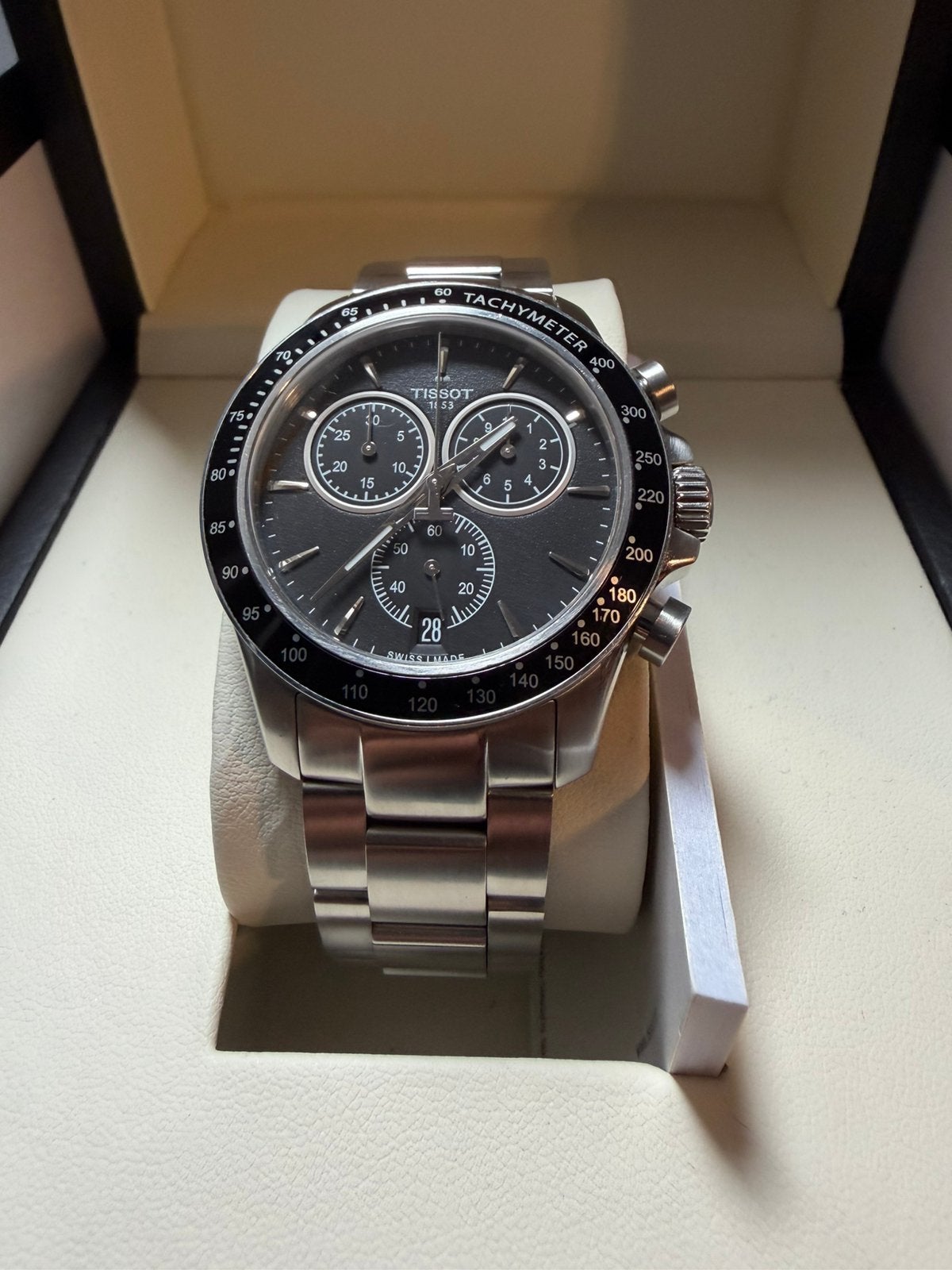 Tissot V8, Ophalen of Verzenden, Zo goed als nieuw, Staal, Staal
