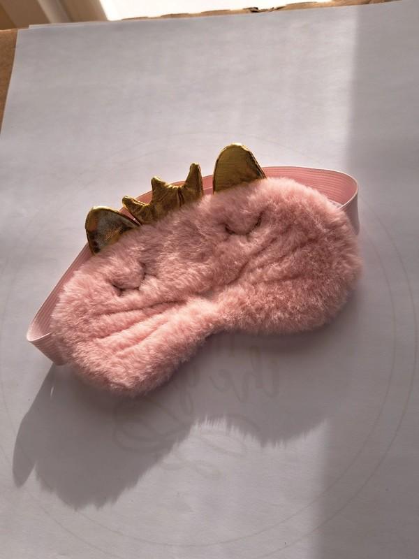 Lichtroze slaapmasker, Ophalen of Verzenden, Zo goed als nieuw