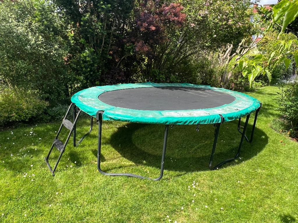 Trampoline, Kinderen en Baby's, Speelgoed | Buiten | Trampolines, Ophalen, Gebruikt