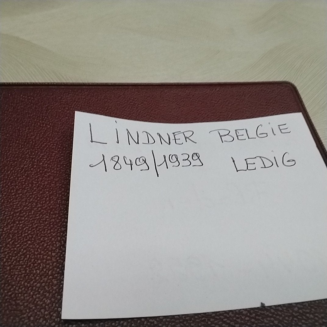BELGIE Ledig Lindner album 1849/1939, Ophalen of Verzenden
