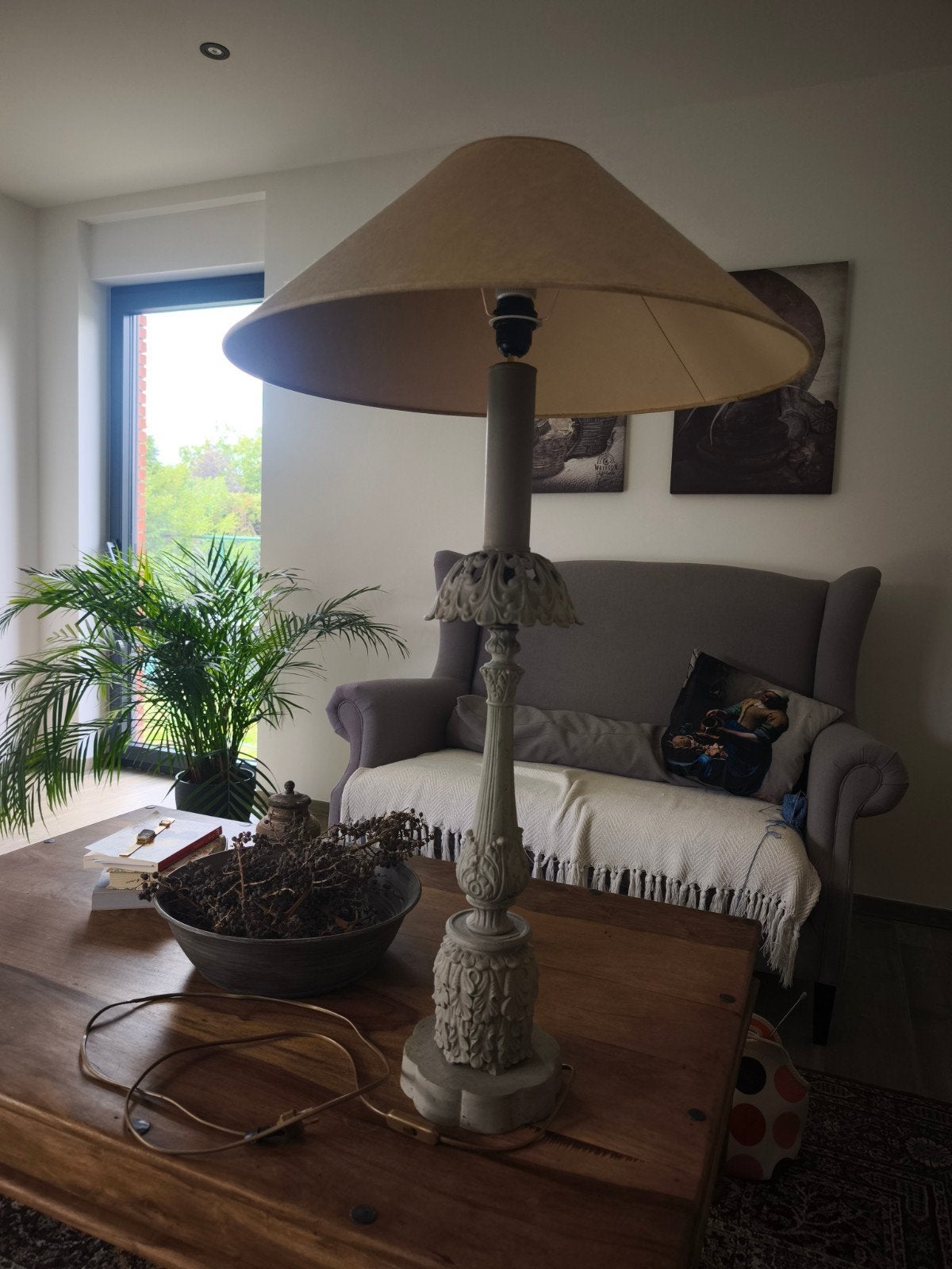 vintage tafellamp, Enlèvement, 100 cm, Campagne