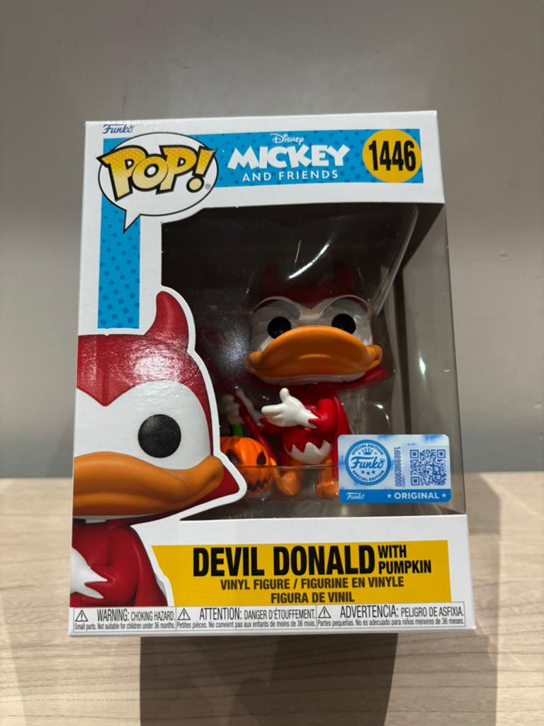 Funko Pop! Disney Devil Donald with Pumpkin #1446, Ophalen of Verzenden, Zo goed als nieuw