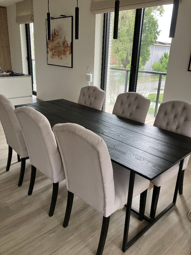 6 eetkamerstoelen, Huis en Inrichting, Stoelen, Ophalen, Hout, Gebruikt, Overige kleuren
