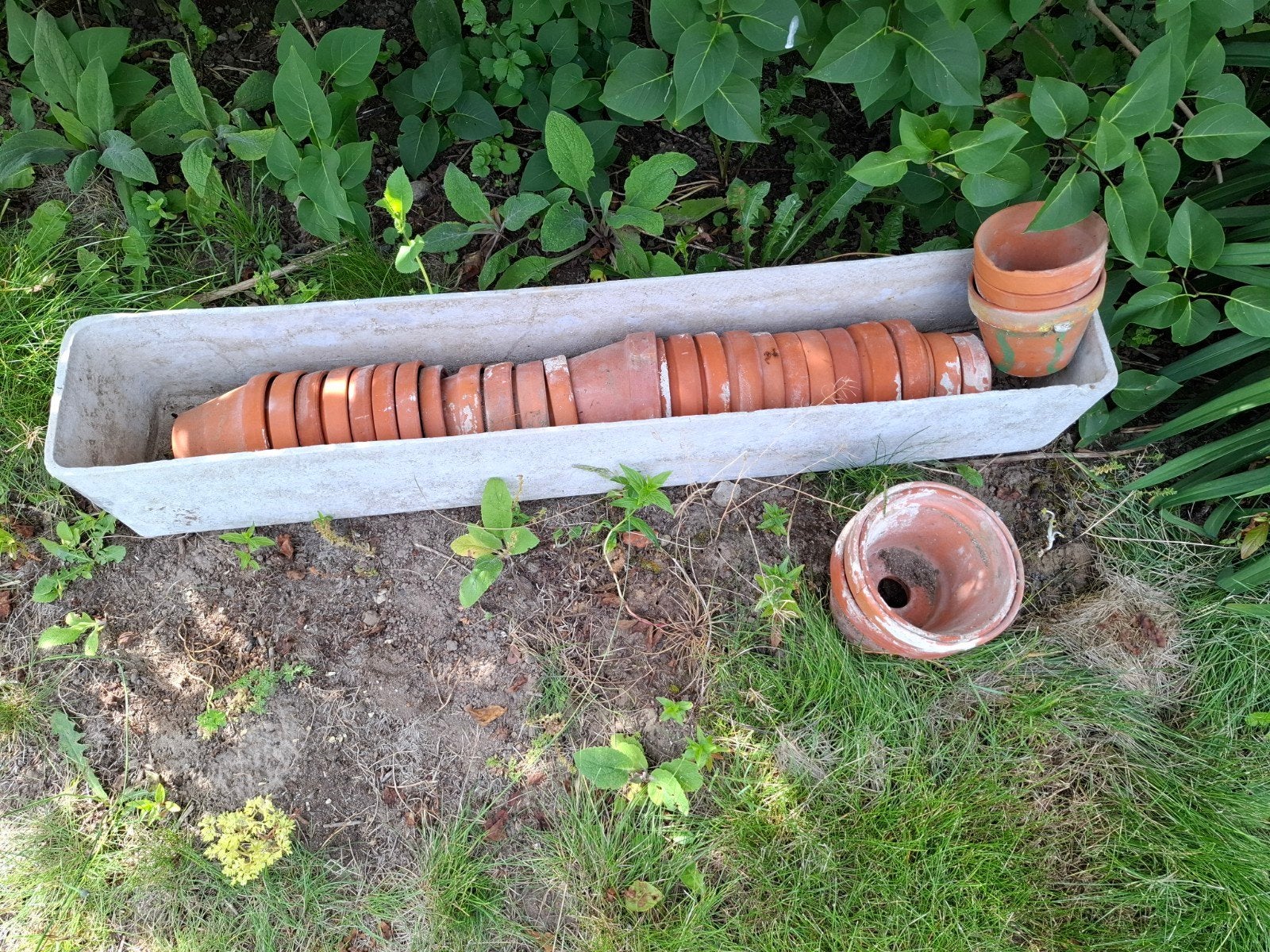 30 bloempotten in terracotta, Ophalen, Terracotta