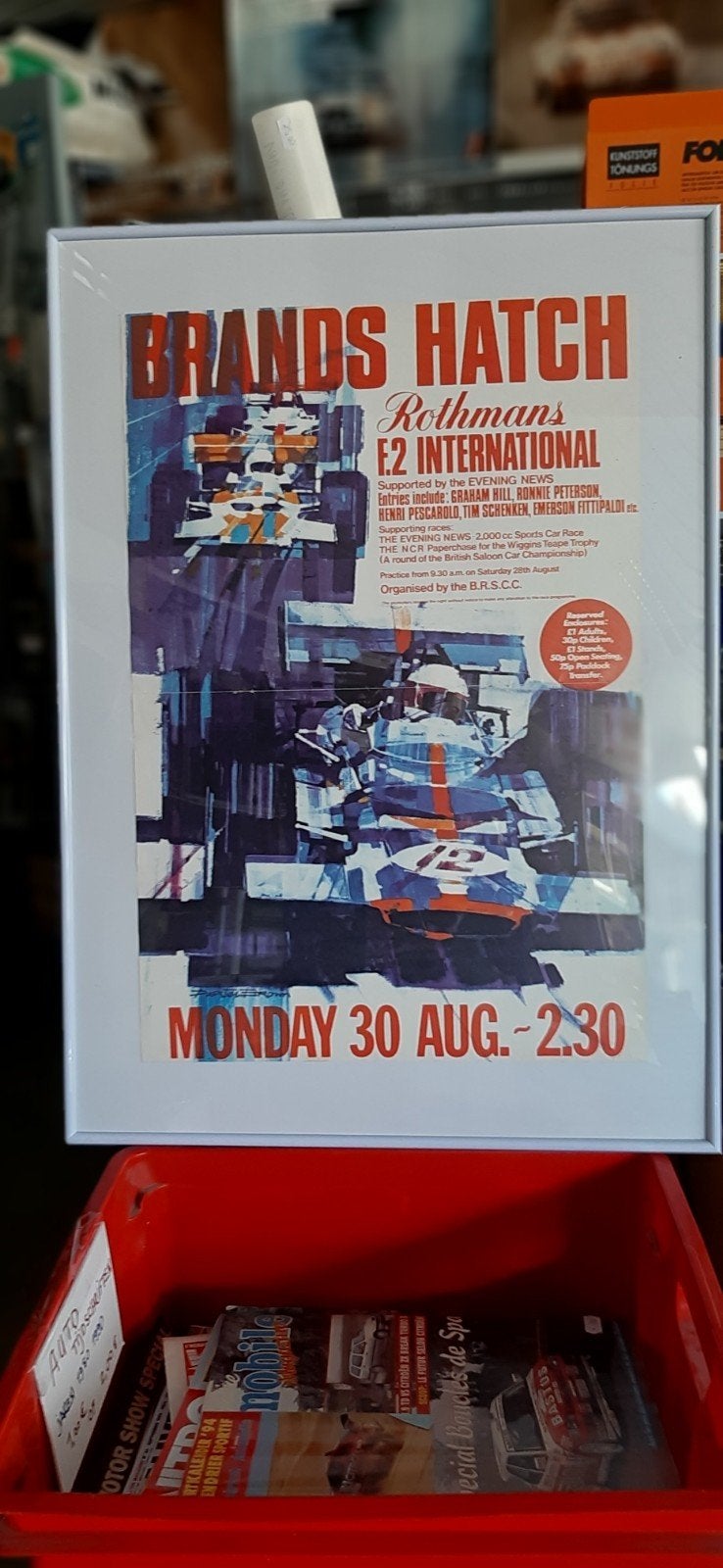 Affiche  F 2 Brands Hatch  1971 70 cm op 50 cm, Verzamelen, Ophalen, Nieuw