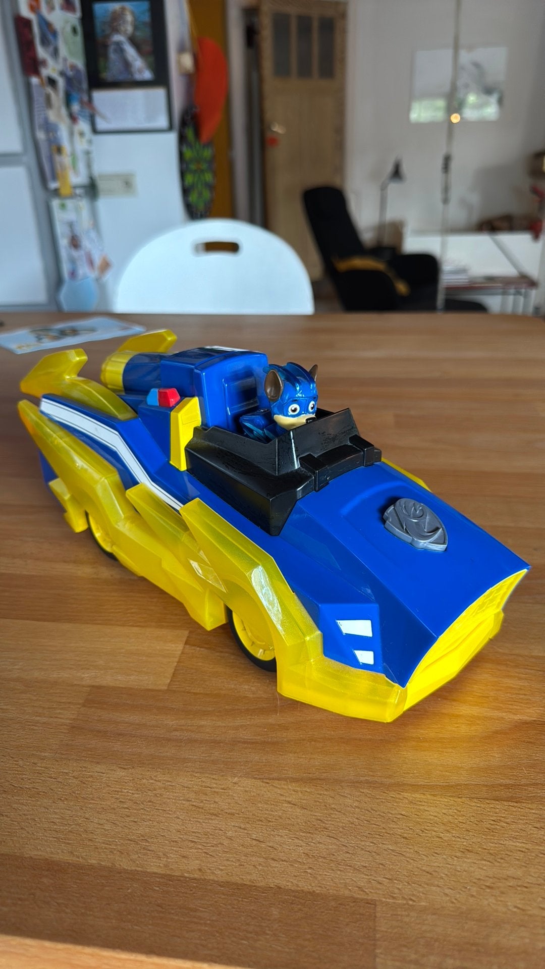 Blauwe paw patrol voertuig, Ophalen, Zo goed als nieuw