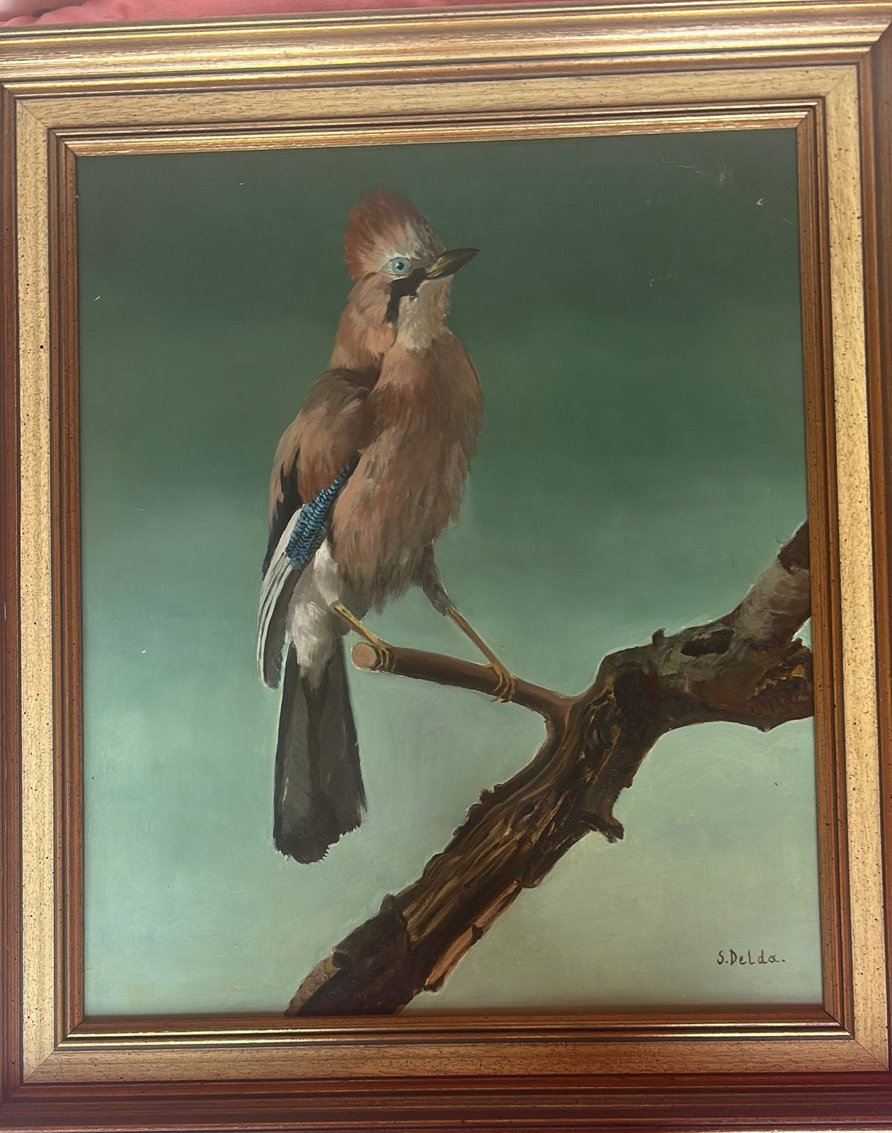 Schilderij met vogel, Ophalen