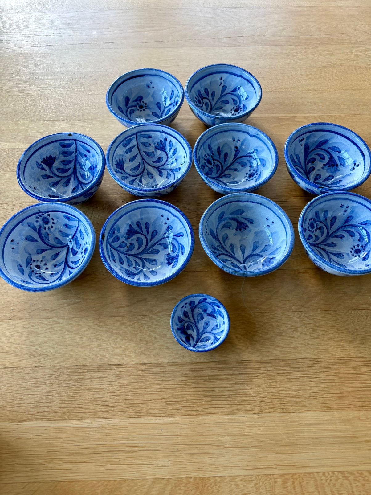 11-delige set handgemaakt – Porches Pottery, Huis en Inrichting, Ophalen, Overige merken, Keramiek, Zo goed als nieuw