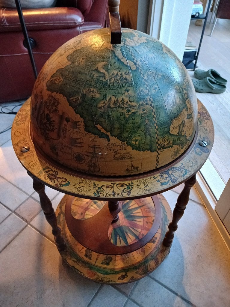 Meuble de bar vintage Zoffoli, meuble de bar globe, Antiquités & Art, Enlèvement