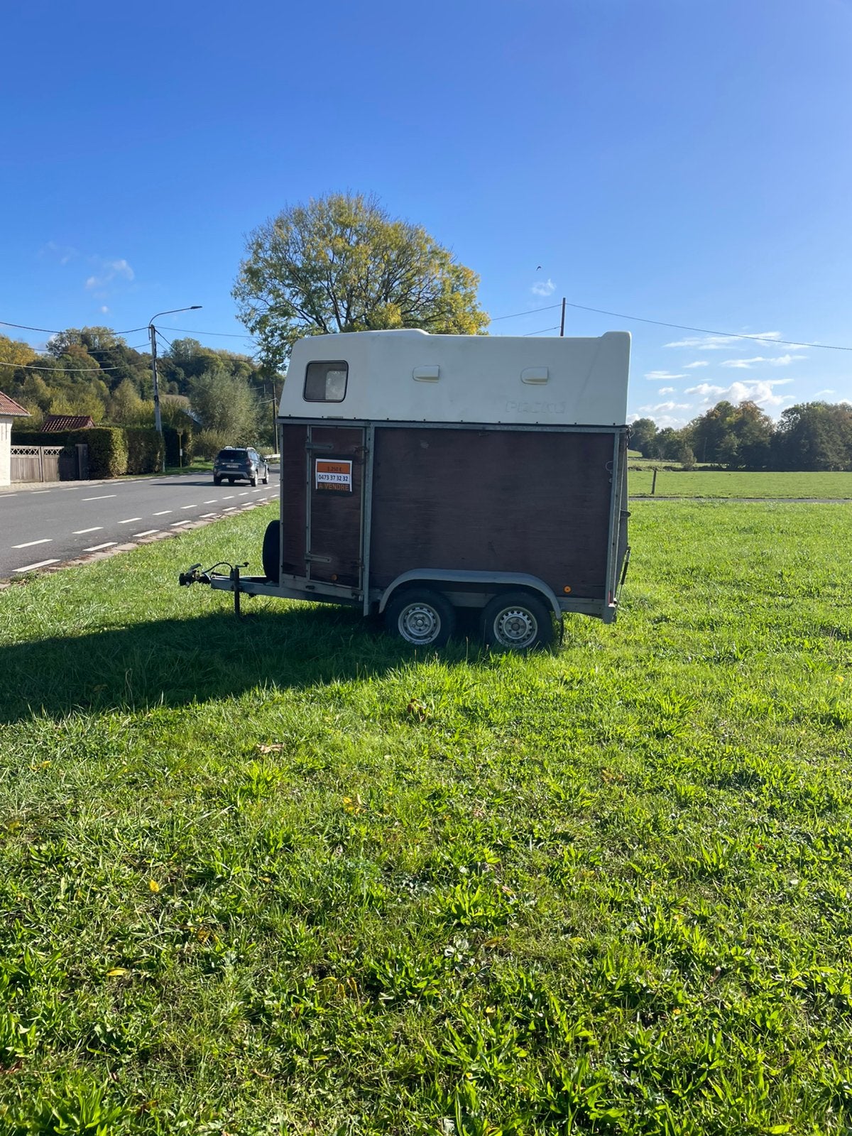 Paardentrailer packo 2 paarden, Ophalen, Gebruikt, Hout, 2-paards trailer