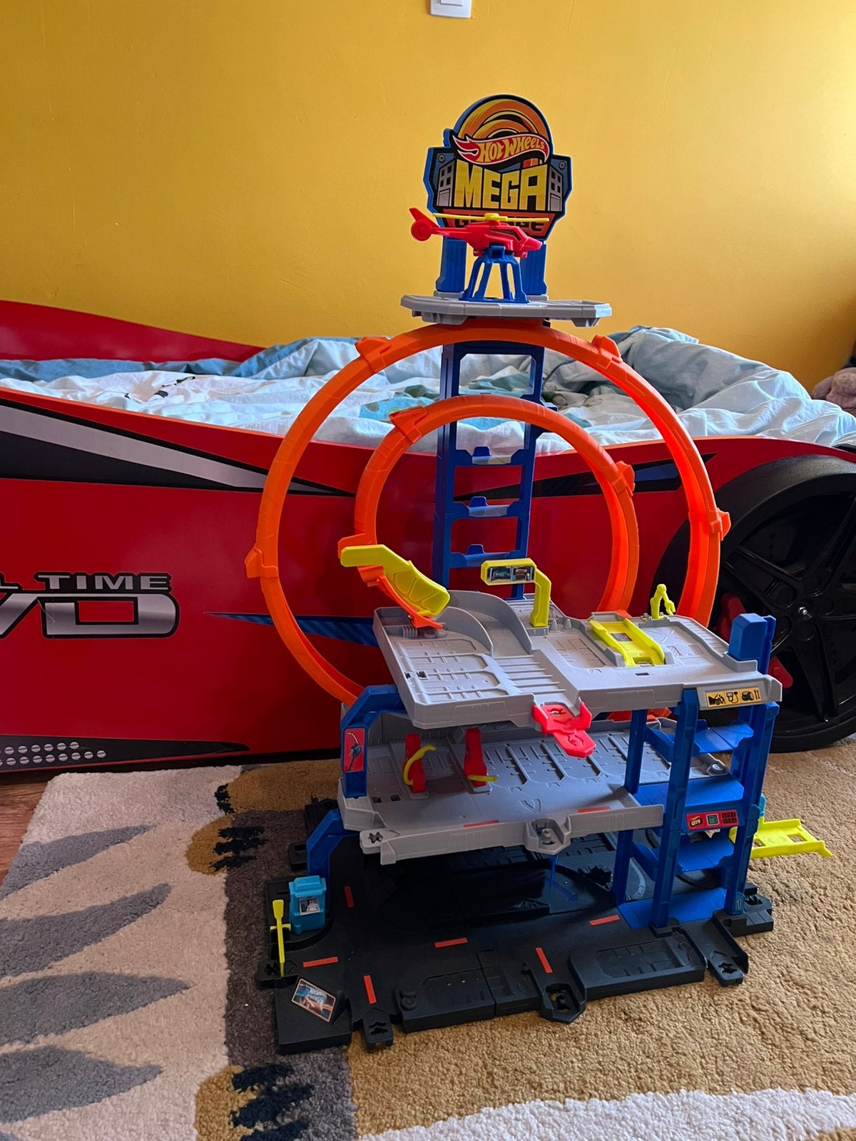 Hot Wheels autobaan, Kinderen en Baby's, Speelgoed | Racebanen, Ophalen, Zo goed als nieuw, Hot Wheels