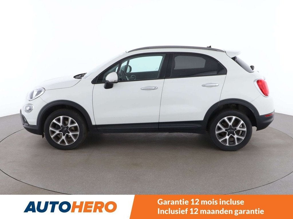 Fiat 500X 1.4 Turbo Cross (bj 2015, automaat), Auto's, Gebruikt, Zwart, 136 pk, 500X