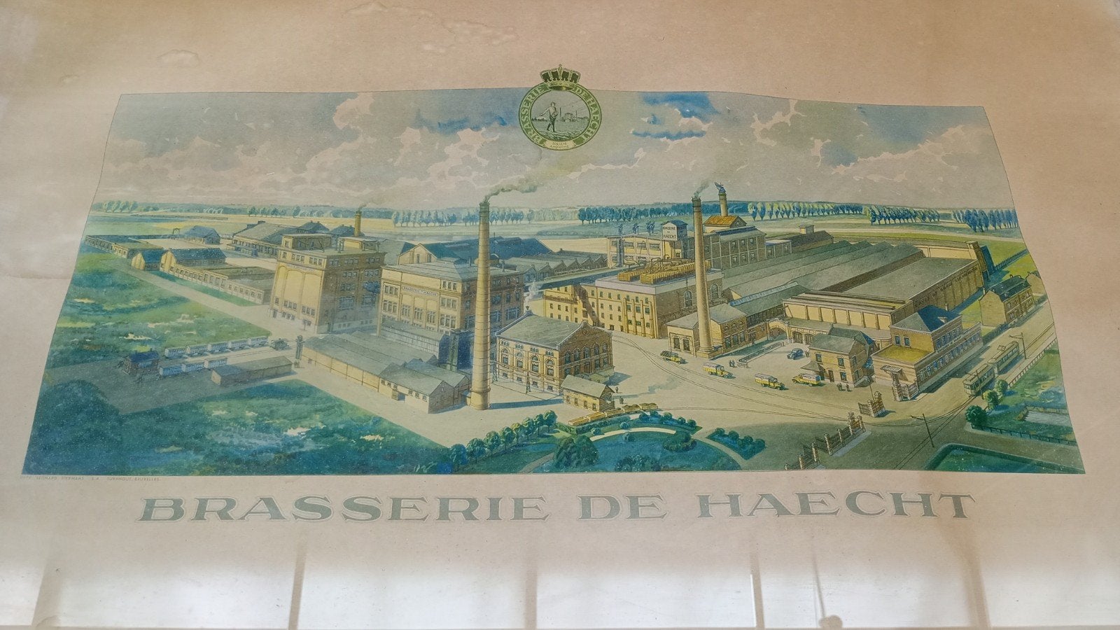 originele affiche brouwerij Haacht, Ophalen, Gebruikt, Voor 1940, Prent