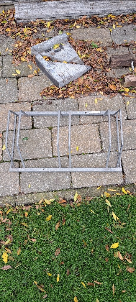 fietsenrek, Ophalen, Gebruikt