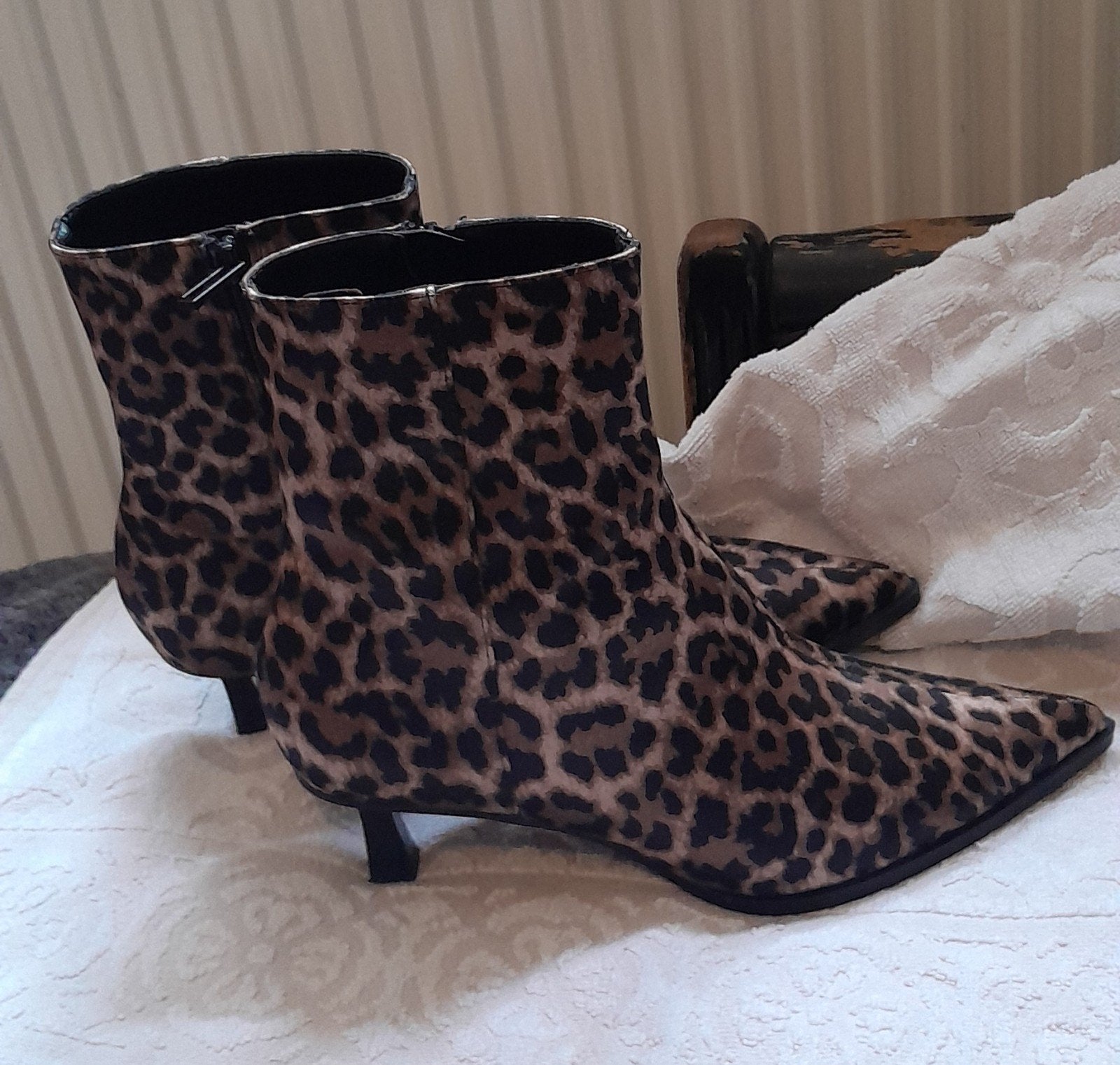 Prachtige panter laarsjes Zara 40., Vêtements | Femmes, Chaussures, Enlèvement ou Envoi, Zara, Comme neuf, Brun