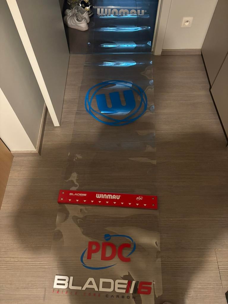 Pdc plastic mat met oche gratis, Ophalen, Gebruikt