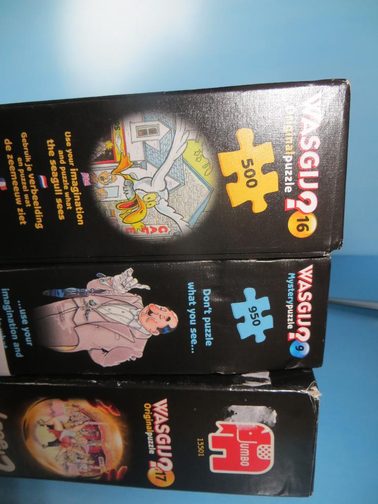 Pakket "Wasgij?" puzzels, Verzenden, 500 t/m 1500 stukjes, Gebruikt, Legpuzzel