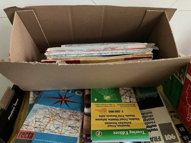 Wegenkaarten, Boeken, Ophalen, Gelezen, Frankrijk, Overige typen