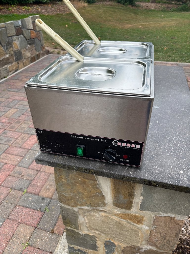 Bain-marie électrique, Ophalen, Gebruikt