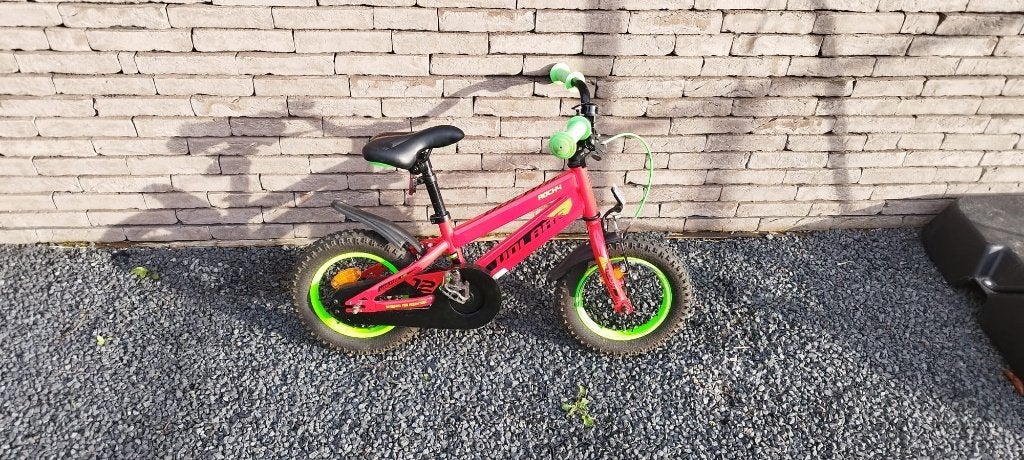 Kinderfiets Volare Rocky rood 12 inch, Ophalen, Terugtraprem, Gebruikt, 14 inch of minder