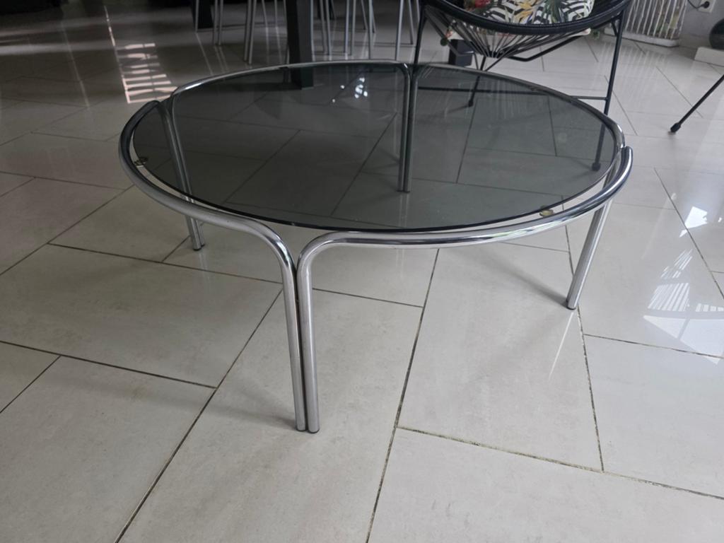 Table de salon vintage, Verre